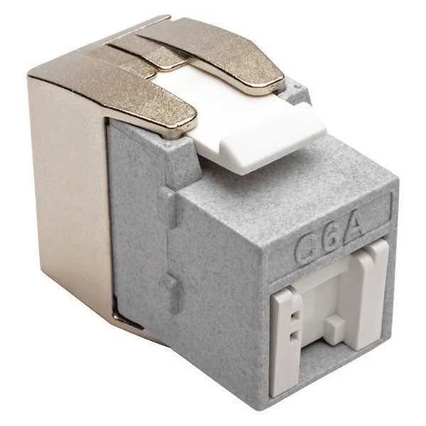 Keystone Jack, Toolless, Cat6a, Ca6a, Gray, Tripp Lite, Mfr#: N238-001-GY-TFA