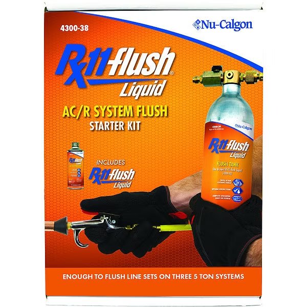 Refrigeration Flush Solvent Kit, Clear, Nu-Calgon, Mfr#: 4300-38