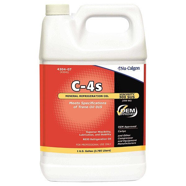 Refrigeration Oil, 55 gal, Nu-Calgon, Mfr#: 4304-01