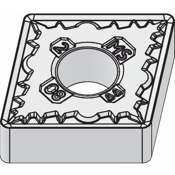 Diamond Turning Insert, Diamond, 6, CNMG, 4, Carbide, Widia, Mfr#: CNMG644MS