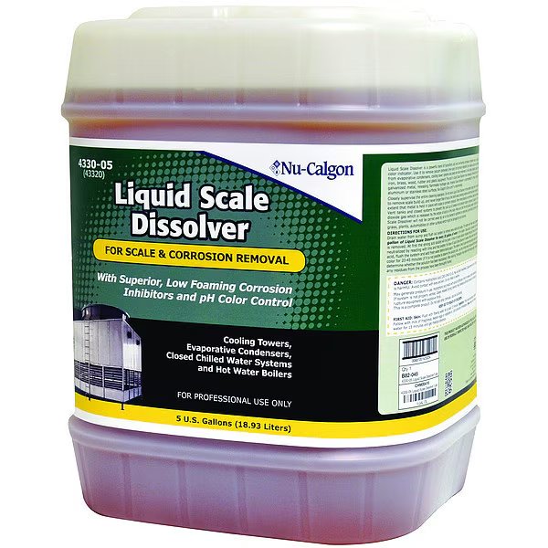 Scale Remover, Liquid, 5 gal., Orange, Nu-Calgon, Mfr#: 4330-05