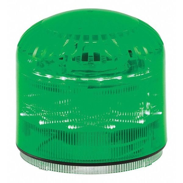 Beacon Warning Sounder Light, Green, LED, Federal Signal, Mfr#: SLM600G
