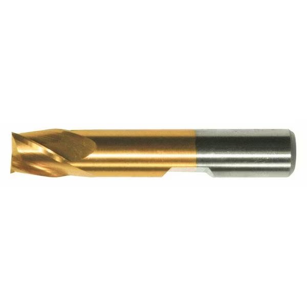 4-Flute PM+™ HSS-E Square CC Single Finishing End Mill Cleveland PM-4-TN TiN 9/32x3/8x3/4x2-1/2, CLEVELAND, Mfr# C31965