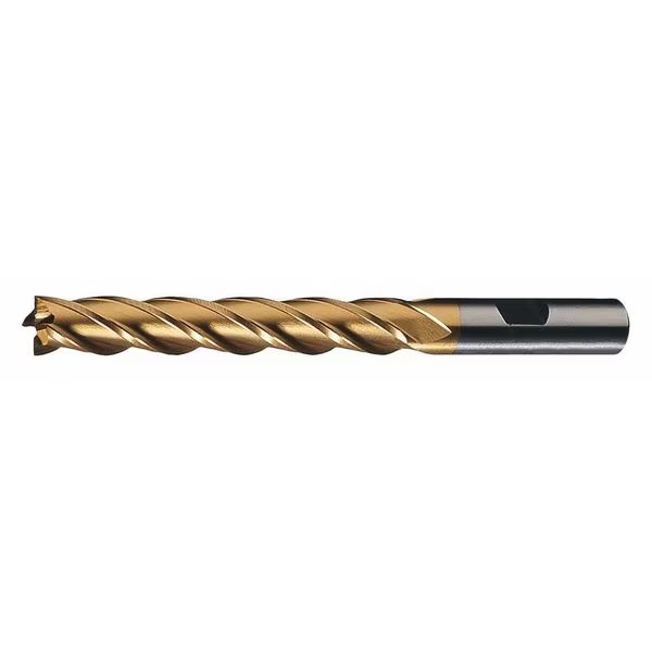 4-Flute Cobalt 8% Square Single End Multi-Flute CenterCut CTD HGC-4C-TN TiN 11/32x3/8x3/4x2-1/2, CLEVELAND, Mfr# C32587