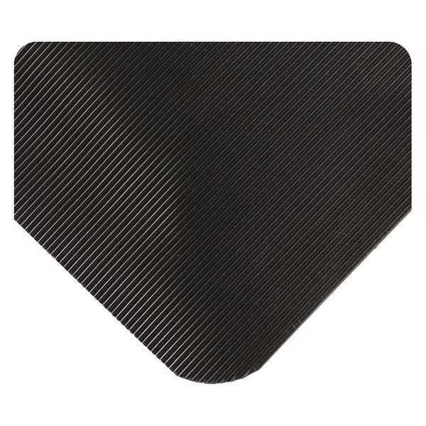 Corrugated SpongeCote, Black/Yellow, 31 ft. L x 3 ft. W, PVC Surface With PVC Sponge, 1/2