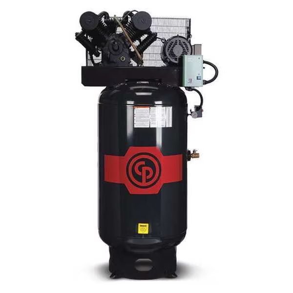 Piston Compressor, 7.5 HP, 80 gal., Chicago Pneumatic, Mfr#: RCP-C7583VSC2
