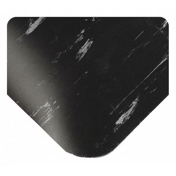 UltraSoft Tile Top Mat, Black, 53 ft. L x 3 ft. W, Marble Surface Pattern, 7/8