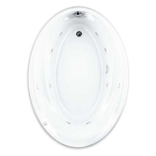 Oval Whirlpool EverClean Tub, White, American Standard, Mfr#: 2903018WC.020