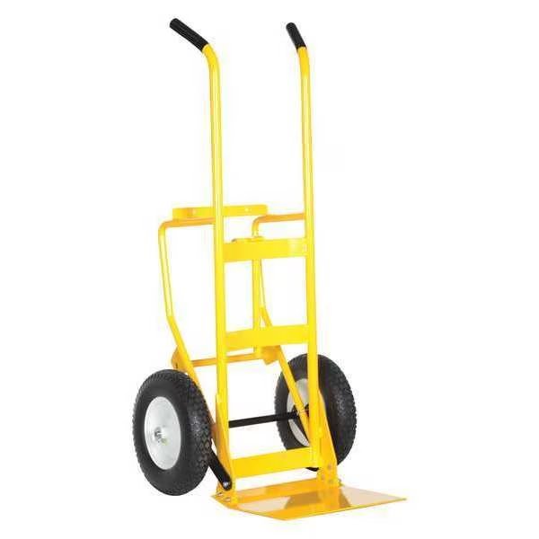 Yellow Multi Purpose Drum And Hand Truck 500 lb Capacity Pneumatic, Vestil, Mfr#: DCHT-1