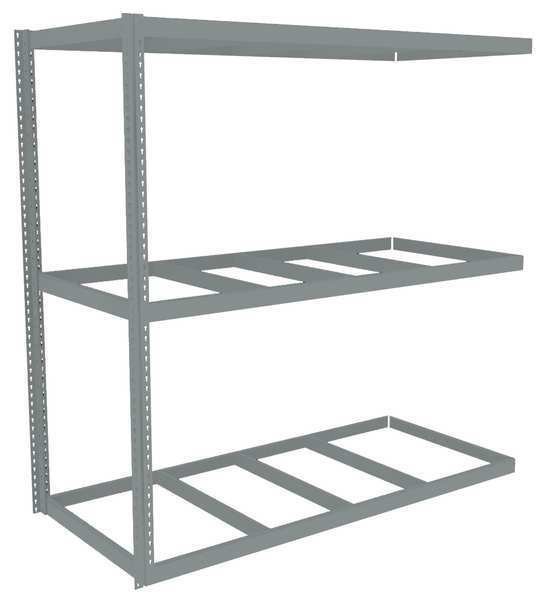 Boltless Shelving, Add-On, 96x30, 3 Shelf, TENNSCO, Mfr# ZLE7-9630A-3