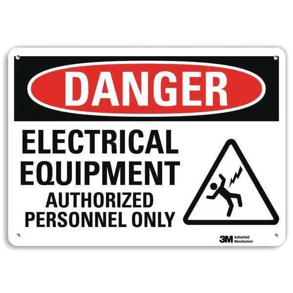 Plastic Danger Sign, 4 Holes, 10