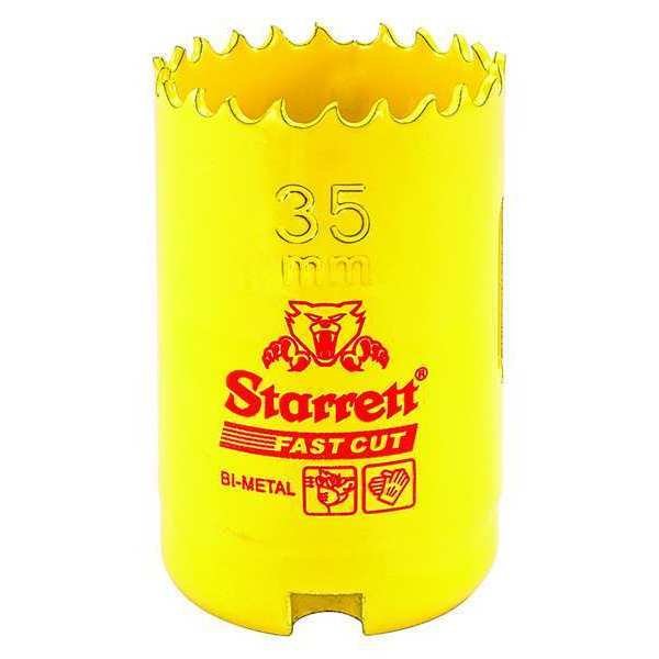 35mm Fast Cut Metric Hole Saw Bi-Metal HSS, STARRETT, Mfr# FCH035M-G