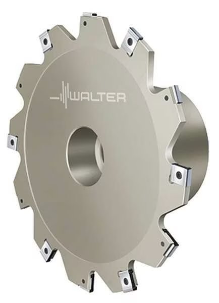 Indexable Slitting Cutter, 100.00mm Cutter Dia, 5 Inserts, 24.00mm Cut Depth, F4053 Series, Walter, Mfr#: F4053.BN27.100.Z05.04R