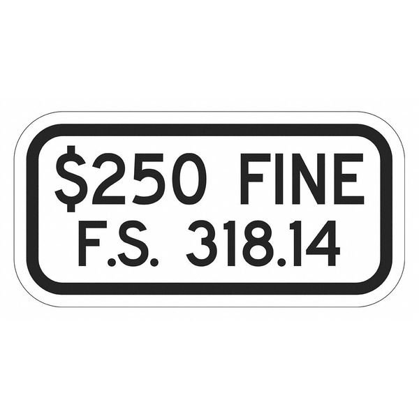 Fine Parking Sign, 6