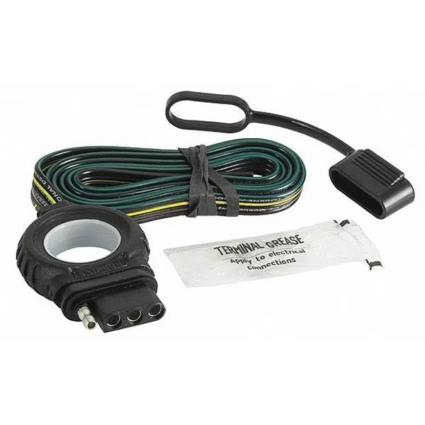 Flat Electric Connector, 4-Way, ForVehicle, Hopkins Towing Solutions, Mfr#: 48044