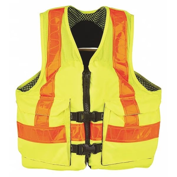 Commercial Life Jacket, L, 15-1/2 lb., CONDOR, Mfr# 444M88