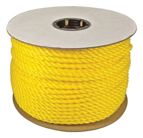 Rope, 600ft, Yllw, 1850lb., Polyprpylne, EnjoyTool select, Mfr# 350400-YEL-00600-R0336
