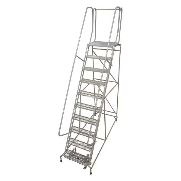 162 in H Steel Rolling Ladder, 12 Steps, 450 lb Load Capacity, Cotterman, Mfr#: 1012R2632A6E20B4C1P6