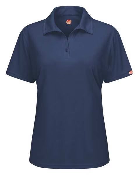 Short Sleeve Polo, Wmn, S, Navy, Polyester, Red Kap, Mfr#: SK91NV SS S