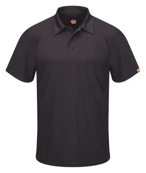 Short Sleeve Polo, Mens, 3XL, Polyester, RED KAP, Mfr# SK92BK SS 3XL