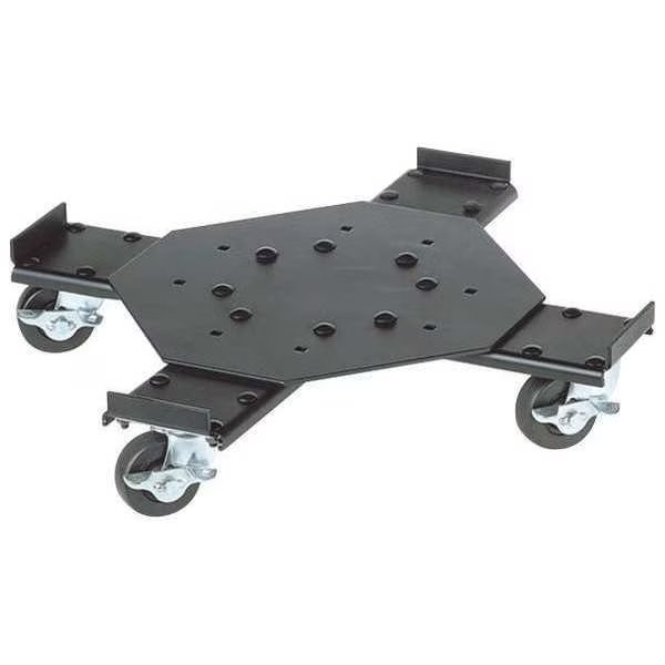 Adj. Drum Dolly, Steel, 4 in. H, Black, Pig, Mfr#: DLY301-01