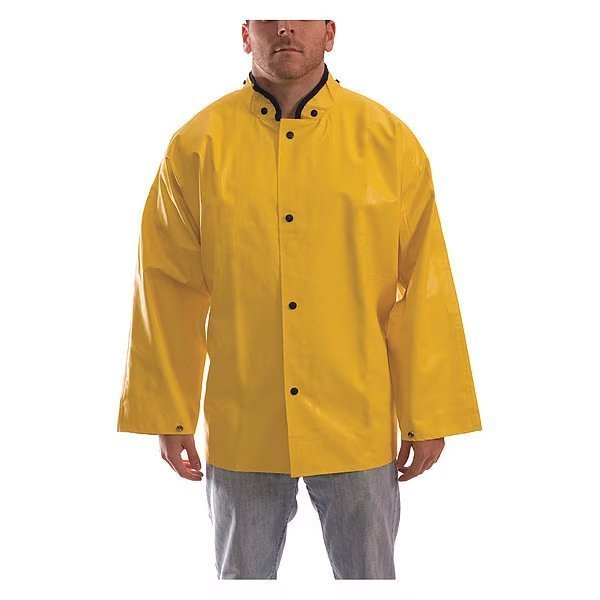 Magnaprene Flame Resistant Rain Jacket, Yellow, L, TINGLEY, Mfr# J12207