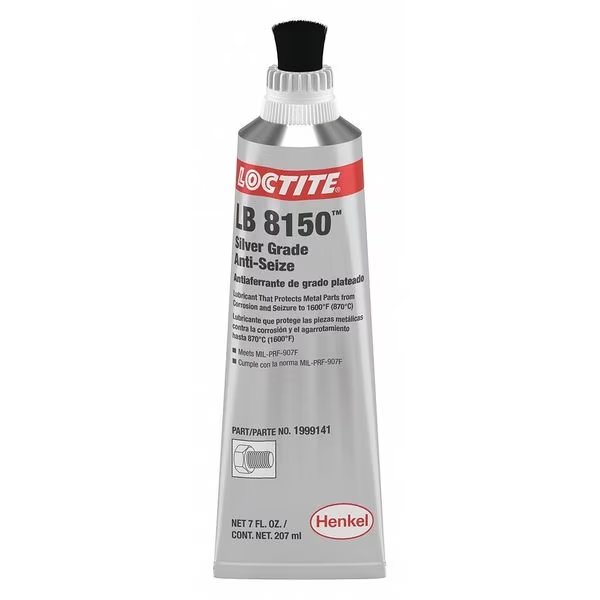 Anti-Seize, 7 oz, Tube, Silver, Paste LB 8150(TM), LOCTITE, Mfr# 1999141