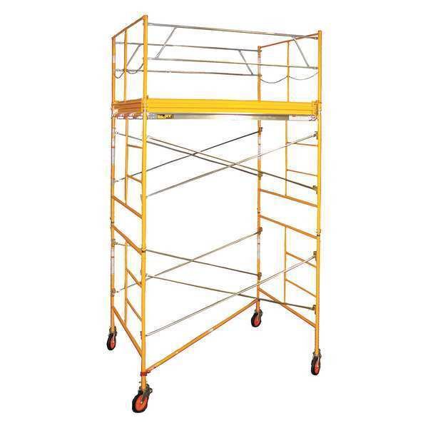 Scaffold Tower, Aluminum, Steel, Wood, 2,000 lb Load Capacity, 2 to 11 ft Platform Height, Bil-Jax, Mfr#: 6004C-10X10RT