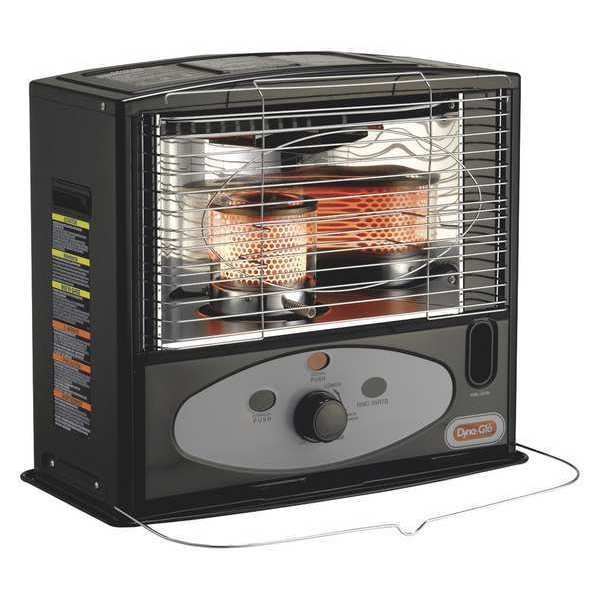 Kerosene Radiant Heater, 10,000 BtuH, Kerosene, 500 sq ft Heat Area, Dyna-Glo, Mfr#: RMC-55R7B