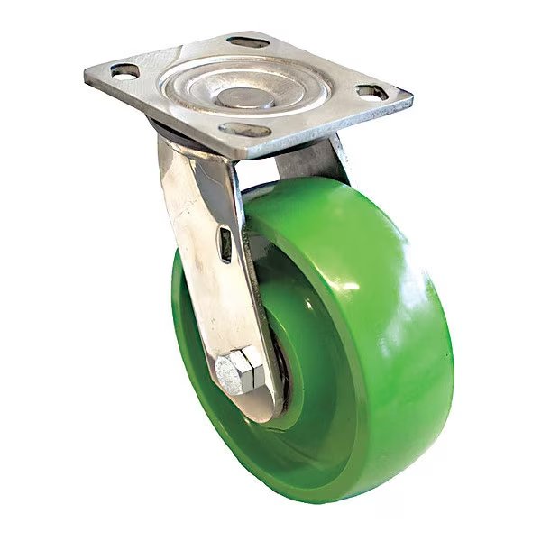 Plate Caster, 880 lb. Load, Green Wheel, EnjoyTool Select, Mfr#: P21SX-U040K-14