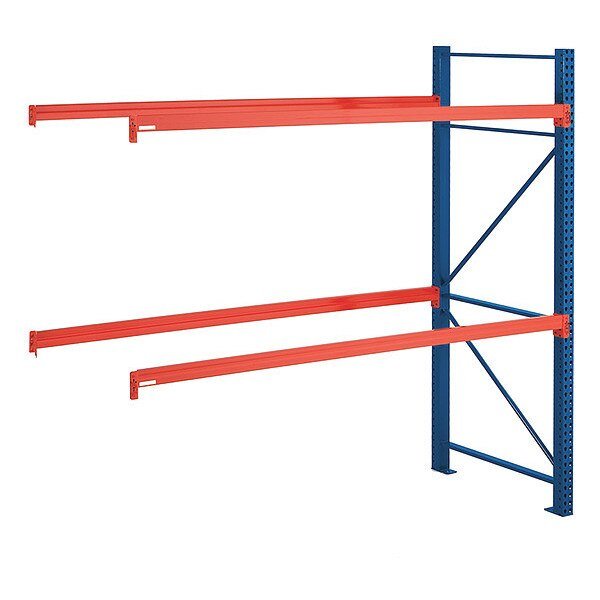 Pallet Rack Add-On Unit, Teardrop, Roll Formed Style, 8 ft H, 99 in W, 42 in D, STEEL KING, Mfr# AP42096M475096A