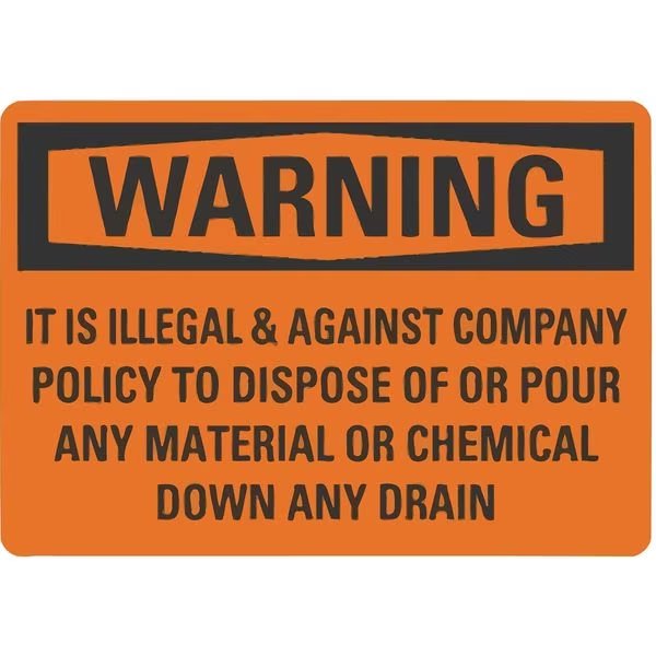 Warning Sign, 14 in H, 10 in W, Non-PVC Polymer, Vertical Rectangle, English, LCU6-0175-ED_10x14, Lyle, Mfr#: LCU6-0175-ED_10x14