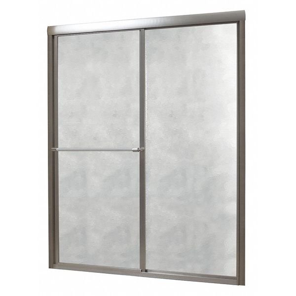 Shower Door, Aluminum, Gray, 48