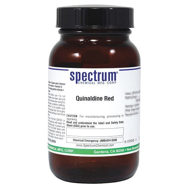 Quinaldine Red, 25g, 117-92-0 CAS, Spectrum, Mfr#: Q2024-25GM