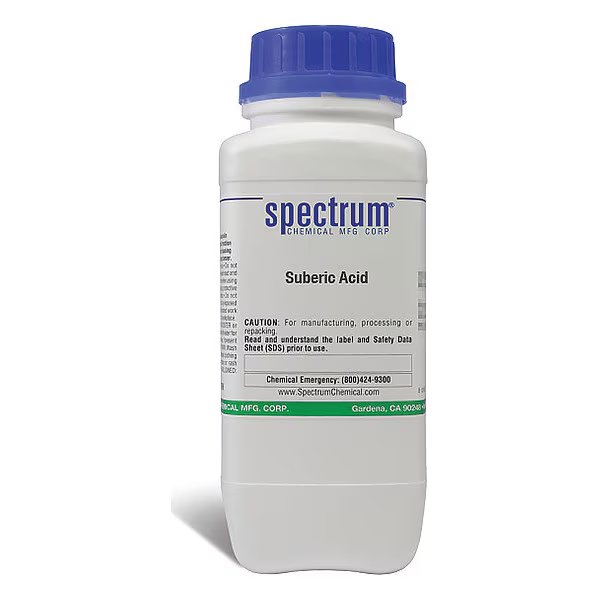 Suberic Acid, 500g, CAS 505-48-6, Poly, Spectrum, Mfr#: S2023-500GM