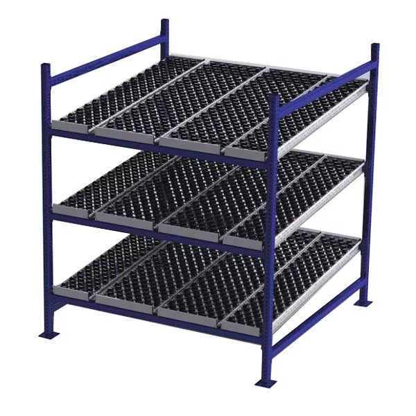 Starter Gravity Flow Rack, 60 in D, 60 in W, 3 Shelves, UNEX FLOW CELL, Mfr# FC99SW60603-S