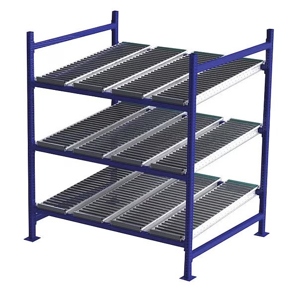 Starter Gravity Flow Rack, 48 in D, 60 in W, 3 Shelves, UNEX FLOW CELL, Mfr# FC99SR60483-S
