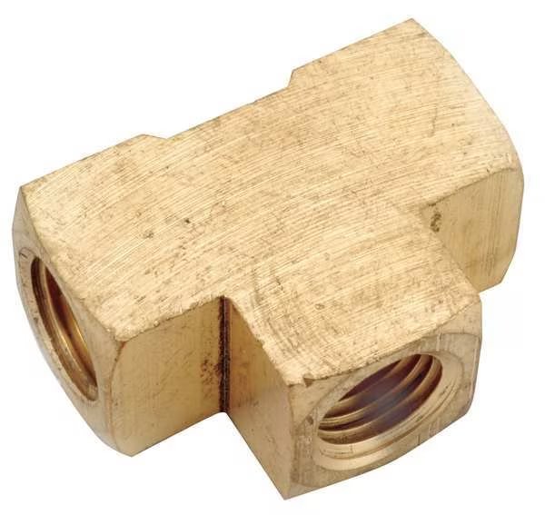Brass Tee, FNPT, 1/4
