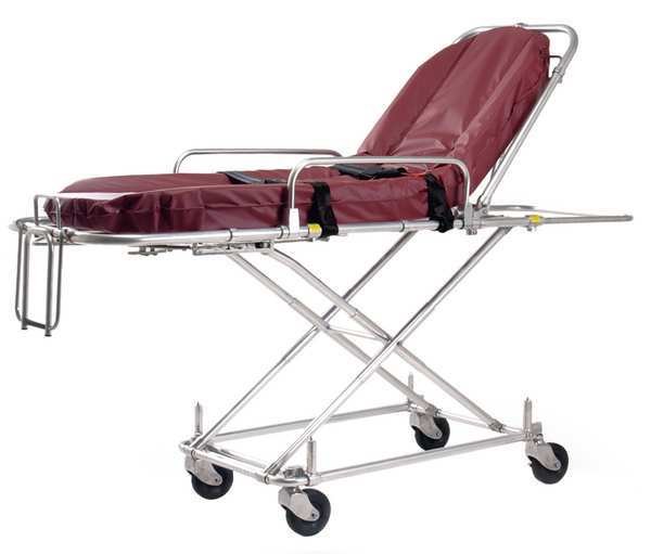 MRI Cot, Non Magnetic, Maroon, 400 lb, Ferno, Mfr#: 30-NM