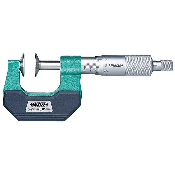 Non-Rotating Spindle Disk Micrometer, Insize, Mfr#: 3294-1
