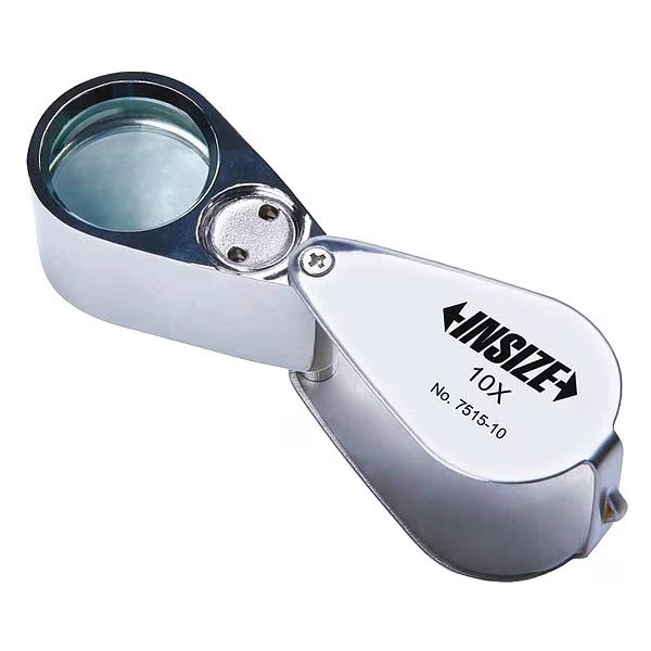 Illuminated Magnifier, 10X Power, Insize, Mfr#: 7515-10