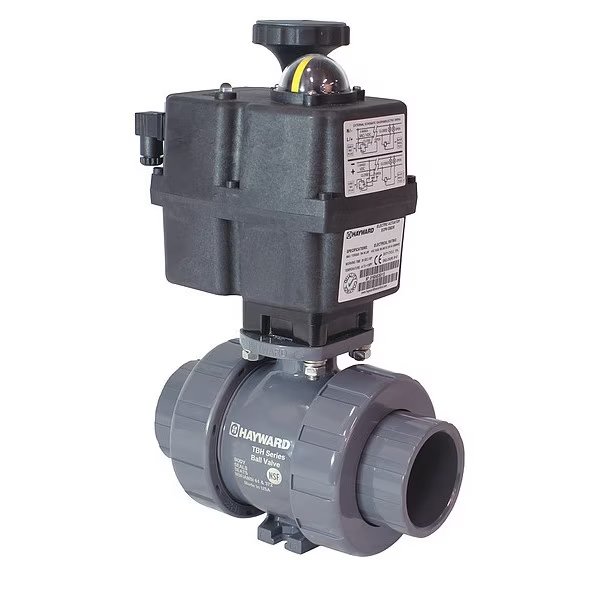 Ball Valve, Actuated, Electric, On/Off, 1-1/2