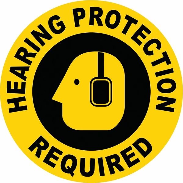 Anti-Slip Floor Sign, 17 in H, 17 in W, Vinyl, Circle, English, FS-17-119, Stranco, Mfr#: FS-17-119
