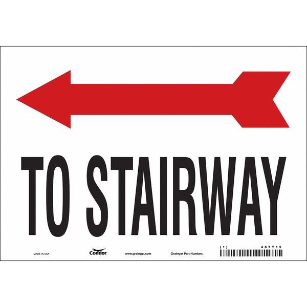 Emergency Exit Floor Sign, 10