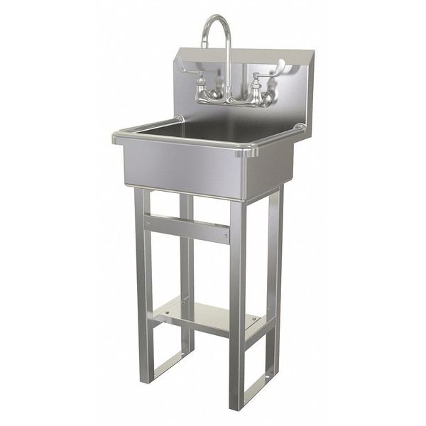 Hand Sink, Floor Mount, 43-1/2