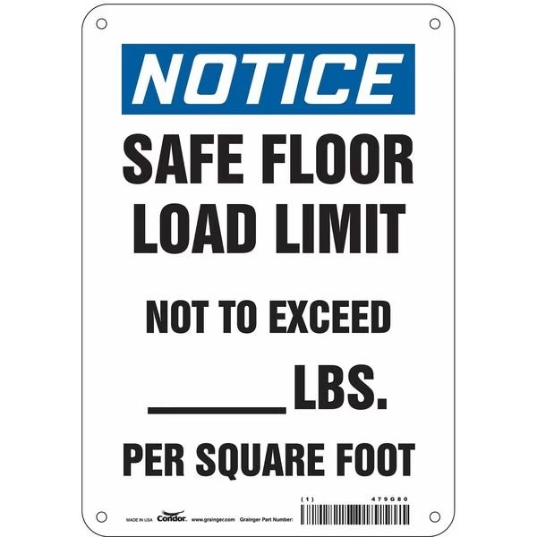 Safety Sign, 10 in Height, 7 in Width, Polyethylene, Horizontal Rectangle, English, 479G80, CONDOR, Mfr# 479G80