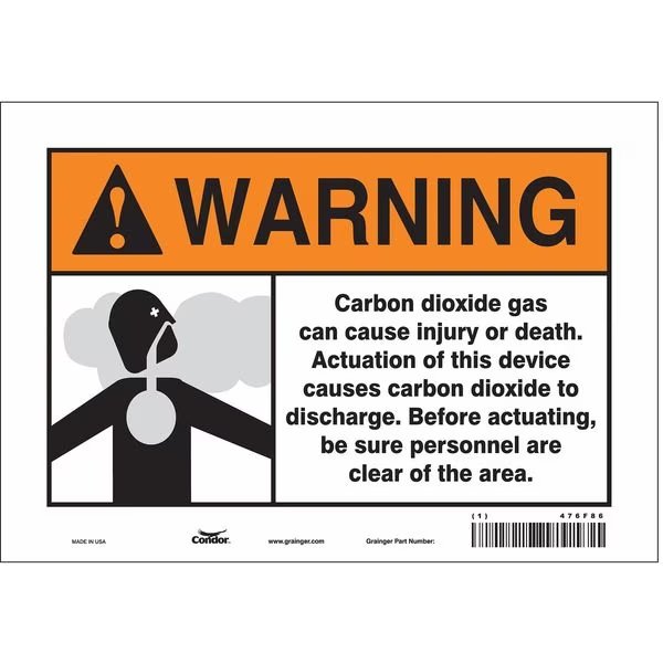 Safety Sign, 7 in Height, 10 in Width, Vinyl, Vertical Rectangle, English, 476F86, CONDOR, Mfr# 476F86