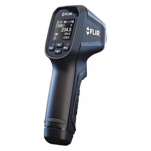 Infrared Thermometer, LCD, -22 Degrees  to 1202 Degrees F, Single Dot Laser Sighting, Flir, Mfr#: TG56-2