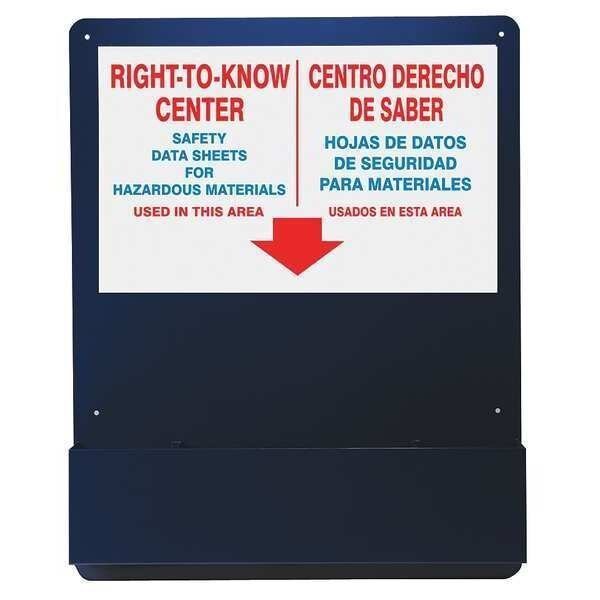 Right-To-Know Center, 4-1/8 in. D, Alum, ACCUFORM, Mfr# SBZRS708