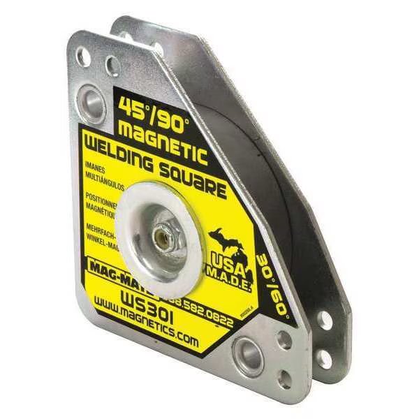 Magnetic Welding Square, 3-3/4in.L, 60 lb., Mag-Mate, Mfr#: WS301AX3